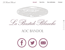 Tablet Screenshot of bastide-blanche.fr